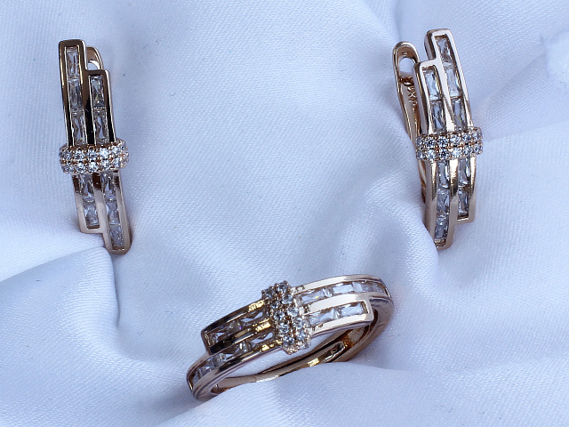 фото Комплект (серьги-кольцо ) - (артикул - 18ks08900-ZZ1289)